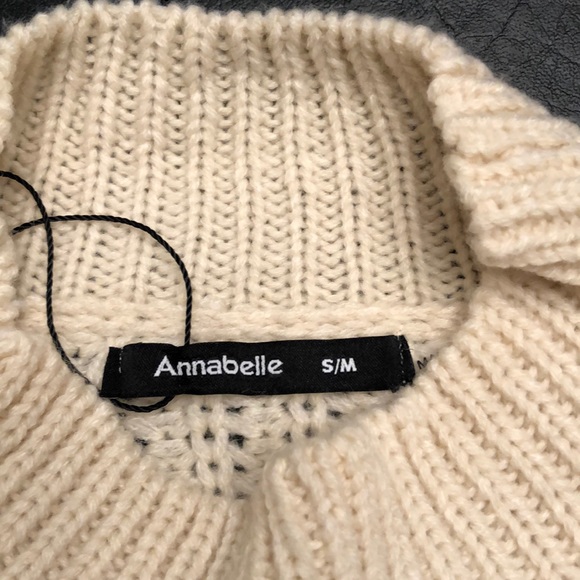 🌼HP!!🌼 Annabelle USA Beige Crochet Knit Sweater - Picture 4 of 5